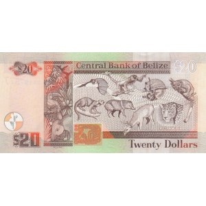 Belize, 20 Dollars, 2010, UNC, p69d