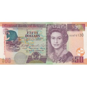 Belize, 50 Dollars, 2006, UNC, p70b