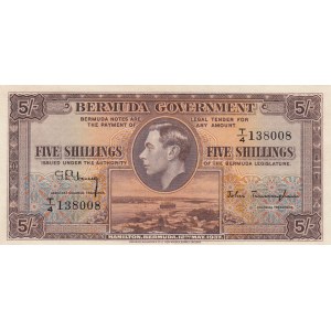 Bermuda, 5 Shillings, 1937, UNC, p8