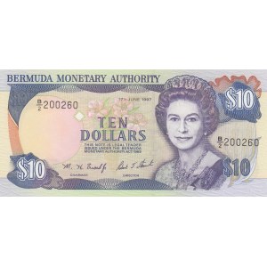 Bermuda, 10 Dollars, 1997, UNC, p42c