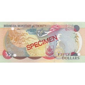Bermuda, 50 Dollars, 2000, UNC, p54s, SPECIMEN