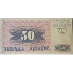 Bosnia-Herzegovina, 50 Dinara, 1992, UNC, p12, BUNDLE