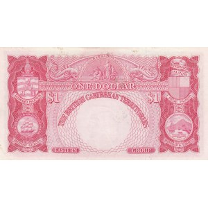 British Caribbean, 1 Dollar, 1958, AUNC-UNC, p7c