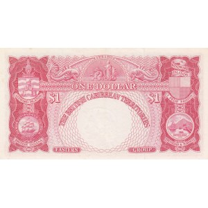 British Caribbean, 1 Dollar, 1958, AUNC, p7c