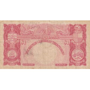 British Caribbean, 1 Dollar, 1958, FINE, p7c