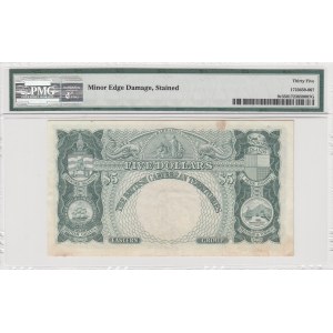 British Caribbean, 5 Dollars, 1963, VF, p9c