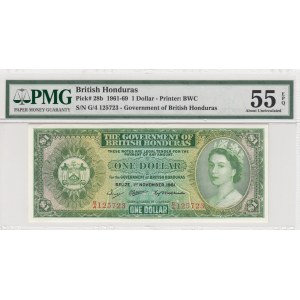 British Honduras, 1 Dollar, 1961, AUNC, p28b