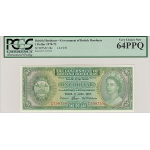 British Honduras, 1 Dollar, 1970, UNC, p28c