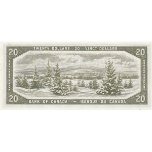 Canada, 20 Dollars, 1954, UNC (-), p33a, DEVİL'S FACE