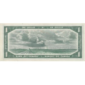 Canada, 1 Dollar, 1954, AUNC (-), p66b, DEVİL'S FACE