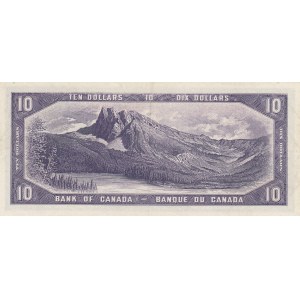 Canada, 10 Dollars, 1954, AUNC, p69a, DEVİL'S FACE