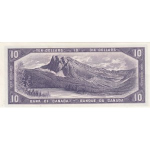 Canada, 10 Dollars, 1954, UNC, p69b, DEVIL'S FACE