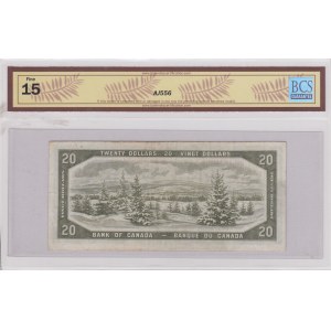 Canada, 20 Dollars, 1954, FINE, p70b, DEVIL'S FACE