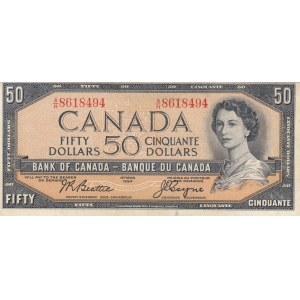 Canada, 50 Dollars, 1954, XF, p81a