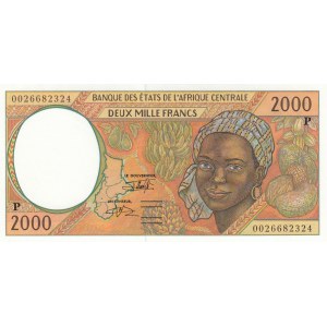 Central African States, 2000 Francs, 2000, UNC, p603Pg