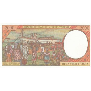 Central African States, 2000 Francs, 2000, UNC, p603Pg