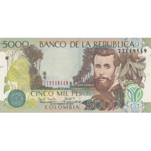 Colombia, 5000 Pesos, 2004, UNC, p452e