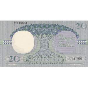 Congo, 20 Francs, 1962, UNC, p4a