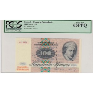 Denmark, 100 Kroner, 1998, UNC, p54i