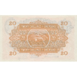 East Africa, 20 Shillings or 1 Pound, 1955, UNC, p35