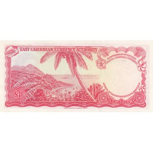 East Caribbean, 1 Dollar, 1974, UNC, p13g