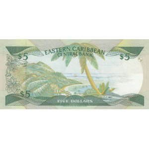 East Caribbean, 10 Dollars, 1988, UNC, p22u