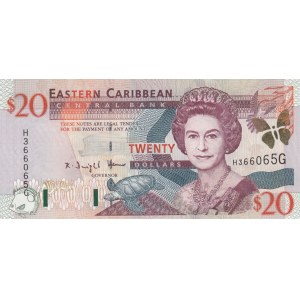 East Caribbean, 20 Dollars, 2003, UNC, p44g