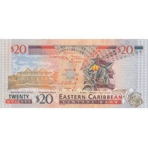 East Caribbean, 20 Dollars, 2003, UNC, p44g