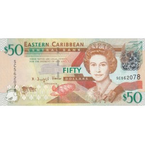 East Caribbean, 50 Dollars, 2008, UNC, p50