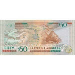East Caribbean, 50 Dollars, 2008, UNC, p50