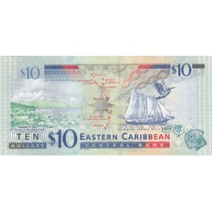 East Caribbean, 10 Dollars, 2012, UNC, p52