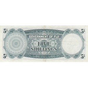Fiji, 5 Shillings, 1961, XF (+), p51b