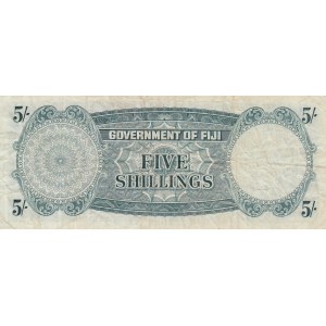 Fiji, 5 Shillings, 1964, VF (-), p51d