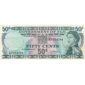 Fiji, 50 Cents, 1968, XF (+), p58a