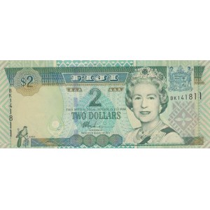 Fiji, 2 Dollars, 2002, UNC, p104