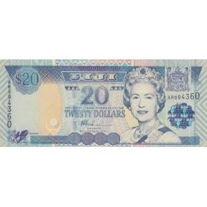 Fiji, 20 Dollaras, 2002, UNC, p107