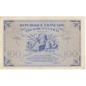 France, Tresor Central, 100 Francs, 1943, XF, p105