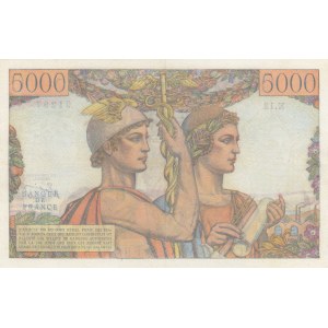 France, 5000 Francs, 1949, UNC, p131a, RARE