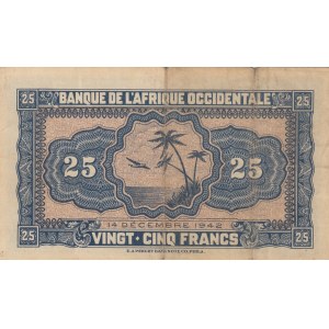 French West Afrıca, 10 Francs, 1942, XF (-), p30