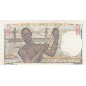 French West Africa, Afrique Occidentale Française, 5 Francs, 1949, UNC, p36