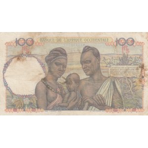 French West Africa, Afrique Occidentale Française, 100 Francs, 1948, XF (-), p40