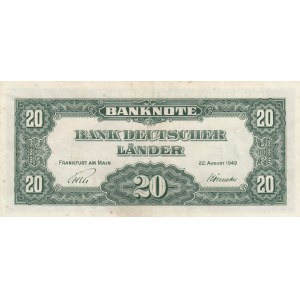 Germany, 20 Mark, 1949, XF (+), p17