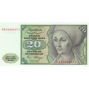 Germany, 20 Mark, 1980, UNC, p32d