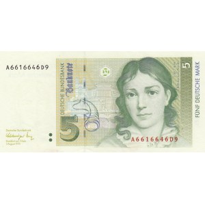 Germany, 5 Mark, 1991, UNC, p37a