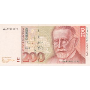Germany, 200 Mark, 1989, AUNC, p42