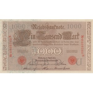 Germany, 1000 Mark, 1910, ÇİL, p44