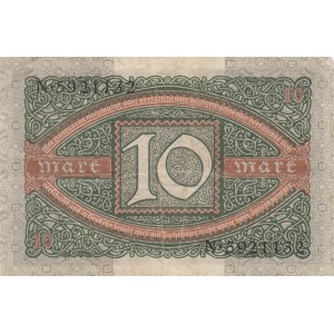 Germany, 10 Mark, 1920, VF, p67