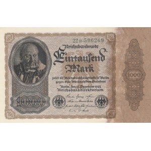 Germany, 1000 Mark, 1922, UNC, p82