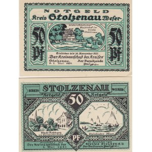 Germany, Notgeld, 50 Pfennig, 1921, UNC, (Total 2 banknotes)