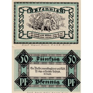 Germany, Notgeld, 50 Pfennig, 1921, UNC, (Total 2 banknotes)